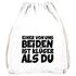 Turnbeutel Einer von uns beiden ist klüger als du Spruch ironisch Sarkasmus Gymbag Moonworks®preview