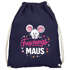 Turnbeutel - Faschingsmaus - Accessoires Fasching Karneval Gadgets Spruch lustig Faschingsartikel Tasche Gymbag Moonworks®preview
