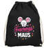 Turnbeutel - Faschingsmaus - Accessoires Fasching Karneval Gadgets Spruch lustig Faschingsartikel Tasche Gymbag Moonworks®preview