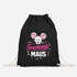 Turnbeutel - Faschingsmaus - Accessoires Fasching Karneval Gadgets Spruch lustig Faschingsartikel Tasche Gymbag Moonworks®preview