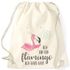 Turnbeutel Flamingo Ich bin ein Flamingo ich darf das Spruch Pusteblume Moonworks®preview