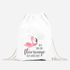 Turnbeutel Flamingo Ich bin ein Flamingo ich darf das Spruch Pusteblume Moonworks®preview