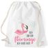 Turnbeutel Flamingo Ich bin ein Flamingo ich darf das Spruch Pusteblume Moonworks®preview