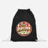 Turnbeutel - Fresh Hot Popcorn - Fasching Karneval Gadgets Spruch lustig Faschingsartikel Accessoires Tasche Gymbag Moonworks®preview