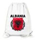 Turnbeutel Fußball EM WM Albanien Flagge Vintage Albania Flag Gymbag Moonworks®preview