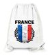 Turnbeutel Fußball EM WM Frankreich Flagge Vintage France Flag Gymbag Moonworks®preview