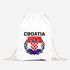 Turnbeutel Fußball EM WM Kroatien Flagge Vintage Croatia Flag Gymbag Moonworks®preview