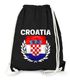 Turnbeutel Fußball EM WM Kroatien Flagge Vintage Croatia Flag Gymbag Moonworks®preview