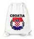 Turnbeutel Fußball EM WM Kroatien Flagge Vintage Croatia Flag Gymbag Moonworks®preview