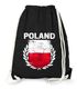Turnbeutel Fußball EM WM Polen Flagge Vintage Poland Flag Gymbag Moonworks®preview