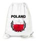 Turnbeutel Fußball EM WM Polen Flagge Vintage Poland Flag Gymbag Moonworks®preview