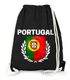 Turnbeutel Fußball EM WM Portugal Vintage Flagge Gymbag Moonworks®preview