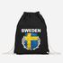 Turnbeutel Fußball EM WM Schweden Vintage Flagge Sweden Flag Gymbag Moonworks®preview