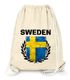 Turnbeutel Fußball EM WM Schweden Vintage Flagge Sweden Flag Gymbag Moonworks®preview