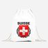 Turnbeutel Fußball EM WM Schweiz Flagge Vintage Swiss Suisse Flag Gymbag Moonworks®preview