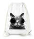 Turnbeutel Gym Bag - Galaxy Cat Katze mit Sonnenbrille Sunglasses Hipster - Moonworks®preview
