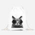 Turnbeutel Gym Bag - Galaxy Cat Katze mit Sonnenbrille Sunglasses Hipster - Moonworks®preview