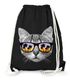 Turnbeutel Gym Bag - Katze mit Sonnenbrille - Moonworks®preview