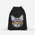 Turnbeutel Gym Bag - Katze mit Sonnenbrille - Moonworks®preview