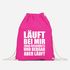 Turnbeutel Gym Bag - Läuft bei mir zwar rückwärts und bergab aber läuft - Moonworks®preview