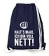 Turnbeutel Gym Bag Lustig Witzig Sprüche Hipster - Halts Maul ich bin voll Nett - Moonworks®preview