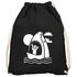 Turnbeutel Hai Shark Surfer-Gruß Shaka Hang Loose Welle Fun-Motiv lustig ironisch Gymbag Moonworks®preview