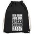 Turnbeutel Ich kann auch ohne Spass Alkohol haben Party festival feiern Gymsac Gymbag Moonworks®preview