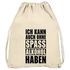 Turnbeutel Ich kann auch ohne Spass Alkohol haben Party festival feiern Gymsac Gymbag Moonworks®preview