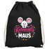 Turnbeutel - Karnevalsmaus - Accessoires Fasching Karneval Gadgets Spruch lustig Faschingsartikel Tasche Gymbag Moonworks®preview