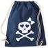 Turnbeutel Knochen Bones Totenkopf Pirat Hipster Beutel Tasche Sportbeutel Gymsac Gymbag Moonworks®preview