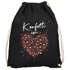 Turnbeutel - Konfetti Herz - Accessoires Fasching Gadgets Spruch lustig Faschingsartikel Tasche Gymbag Moonworks®preview