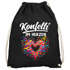 Turnbeutel - Konfetti im Herzen - Accessoires Fasching Karneval Gadgets Spruch lustig Faschingsartikel Tasche Gymbag Moonworks®preview