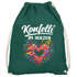 Turnbeutel - Konfetti im Herzen - Accessoires Fasching Karneval Gadgets Spruch lustig Faschingsartikel Tasche Gymbag Moonworks®preview