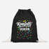 Turnbeutel Konfetti Queen Aufdruck Accessoires Fasching Karneval Gadgets Spruch lustig Faschingsartikel Tasche Gymbag Moonworks®preview