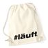 Turnbeutel #läuft Hashtag Hipster Beutel Tasche Baumwolle Gymbag Autiga®preview