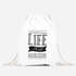 Turnbeutel Life is no sugarlicking Sprüche Spruch Jutebeutel Moonworkspreview