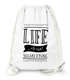 Turnbeutel Life is no sugarlicking Sprüche Spruch Jutebeutel Moonworkspreview