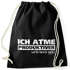 Turnbeutel mit Spruch Ich atme produktiver wird`s heute nicht Moonworks®preview