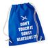 Turnbeutel mit Sprüchen "don`t touch it" Hipster Beutel Tasche Jutebeutel Gymbagpreview