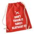 Turnbeutel mit Sprüchen "don`t touch it" Hipster Beutel Tasche Jutebeutel Gymbagpreview