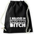 Turnbeutel mit Sprüchen i believe in Unicorns Einhorn Moonworks®preview