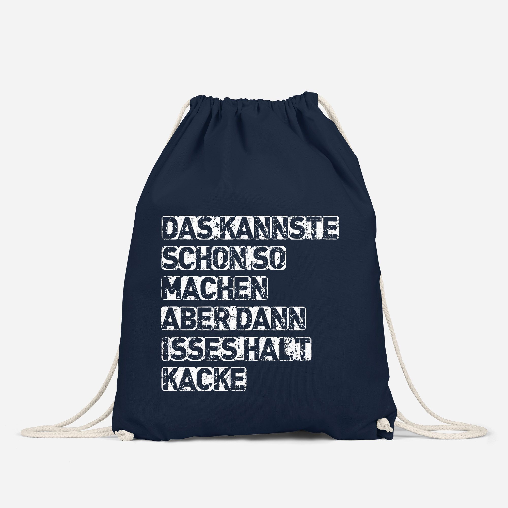 Turnbeutel mit Sprüchen "kannste so machen" Hipster Beutel Tasche