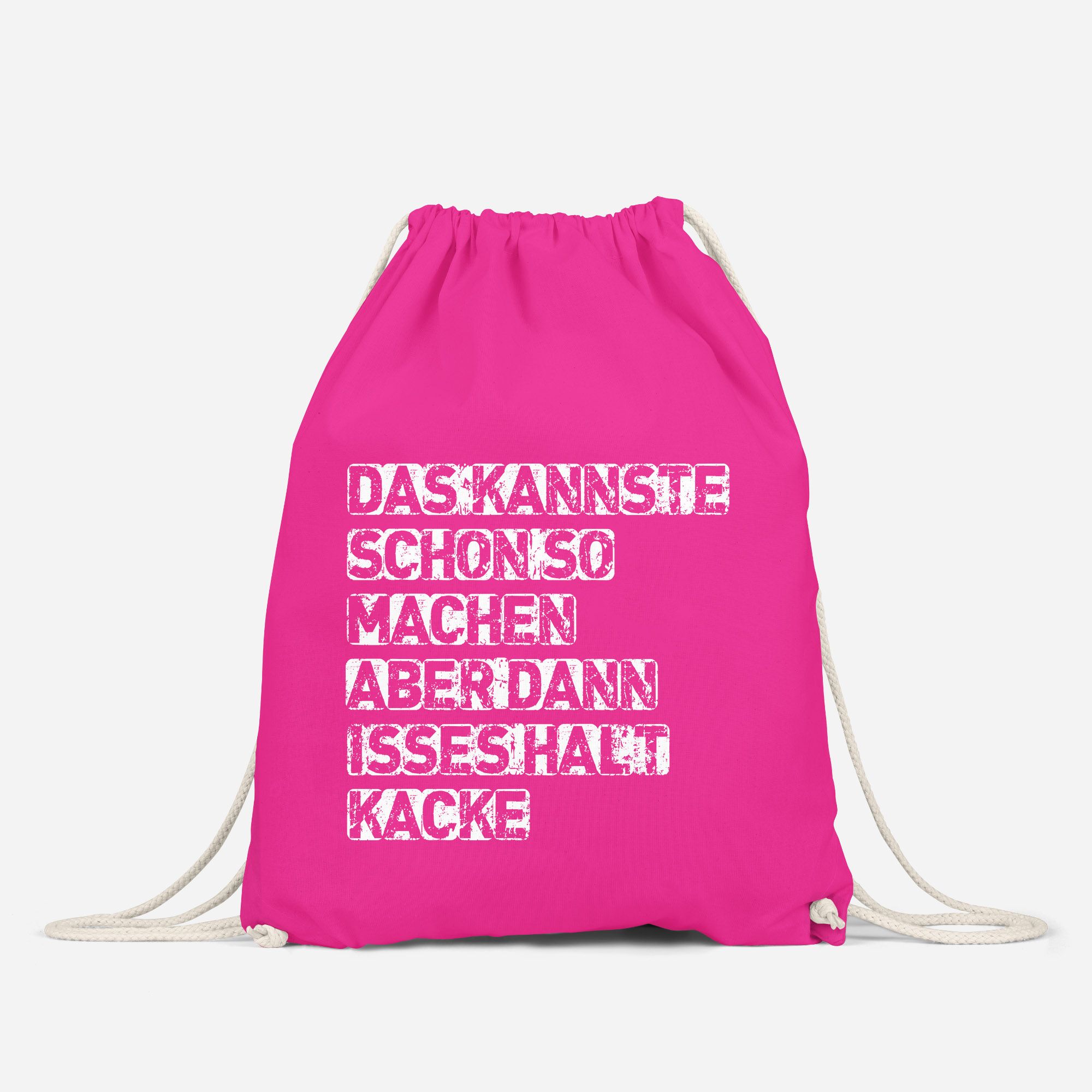 Turnbeutel mit Sprüchen &quot;kannste so machen&quot; Hipster Beutel Tasche Jutebeutel Akowi