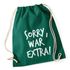 Turnbeutel mit Sprüchen "Sorry war extra" Hipster Beutel Tasche Jutebeutel Gymbagpreview