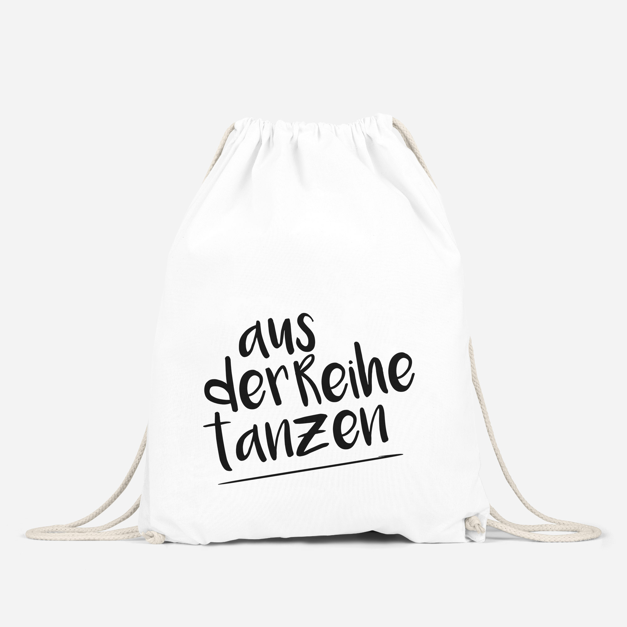 Turnbeutel Party Feiern Sprüche aus der Reihe tanzen Techno Beutel