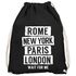Turnbeutel Rome New York Paris London Wait for me Moonworks®preview