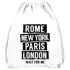 Turnbeutel Rome New York Paris London Wait for me Moonworks®preview