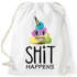 Turnbeutel Sh*t Happens bunter Kack-Haufen Einhorn Gymbag Pile of Poo Moonworks®preview