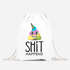 Turnbeutel Sh*t Happens bunter Kack-Haufen Einhorn Gymbag Pile of Poo Moonworks®preview