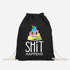 Turnbeutel Sh*t Happens bunter Kack-Haufen Einhorn Gymbag Pile of Poo Moonworks®preview